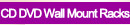 CD racks, DVD racks, media racks, CD Storage, DVD storage for Media storage Wall