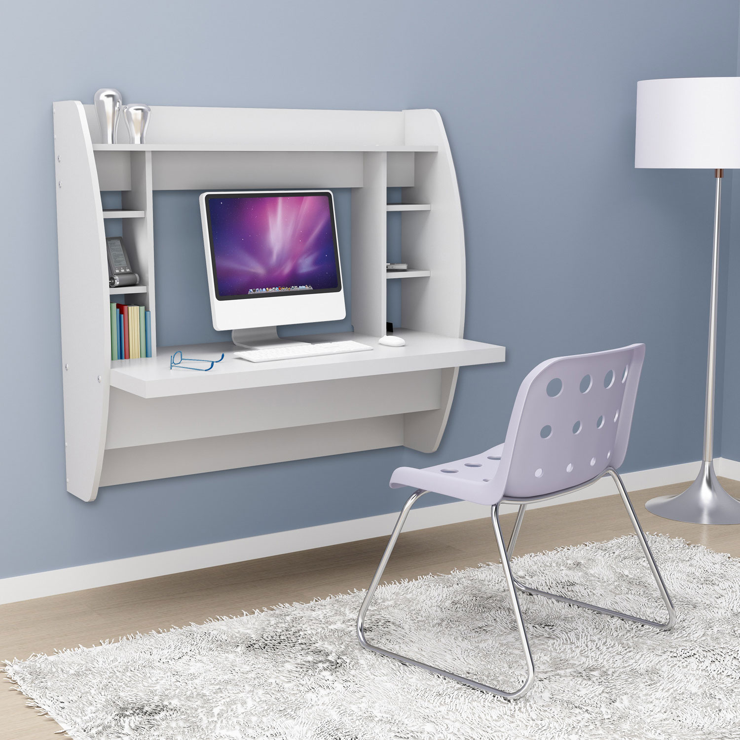 Floating Desk with Storage