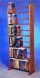 Disney VHS dowel storage rack, capacity 126 Jumbo VHS tapes