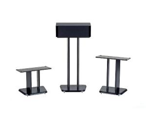 Solid Hardwood 12-inch, 18-inch, 28-inch Center Channel Speaker Stands
