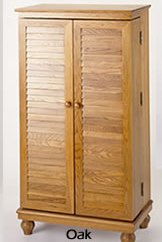 Media Cabinets with Louvered Doors