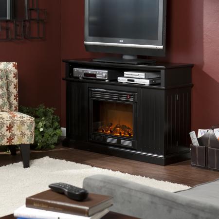 Holly & Martin� Fenton Media Electric Fireplace-Black