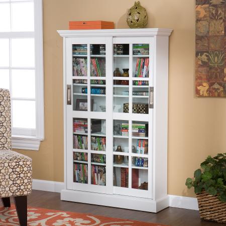 Holly & Martin™ Emerson Sliding Door Media Cabinet-White