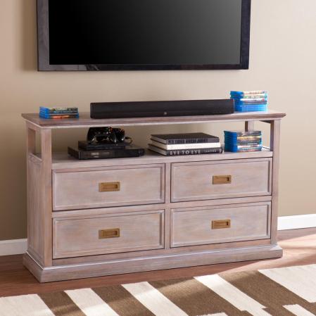 Casselton TV/Media Stand - Burnt Oak