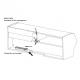 Black Wall Mounted Audio/Video Console - 5