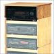 Modular Hardwood Oak CM-4 Storage Stand