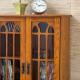 Window Pane Media Cabinet - Oak