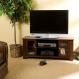 Carlise Espresso Media Stand