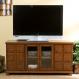 Apothecary Brown Mahogany Media Stand