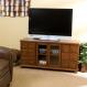 Apothecary Brown Mahogany Media Stand
