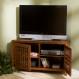 Narita Walnut Corner Media Stand