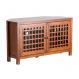 Narita Walnut Corner Media Stand