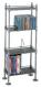 4-Tier Adjustable Multimedia Shelving