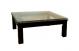 SL Series Square Coffee Table with Glass Top