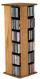 Solid Hardwood Swiveling CD/DVD Storage Rack - 288