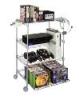 4 Tier Wire Gaming Tower- GK410, Silver Steel Wire