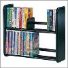 Modular Hardwood Oak Multi-Media Storage Rack