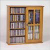 Sliding Door Mission-Style Media Cabinet (Oak)