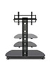 Deluxe flat-panel TV stand features universal tilt-swivel mount