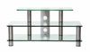 Versatile stainless steel AV system for up to 43 inch Plasma and LCD TVs