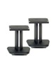 Black Satin Finish 10 1/2 inch Speaker Stands 