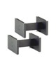 Black Satin Finish 5 1/2 inch Speaker Stands 