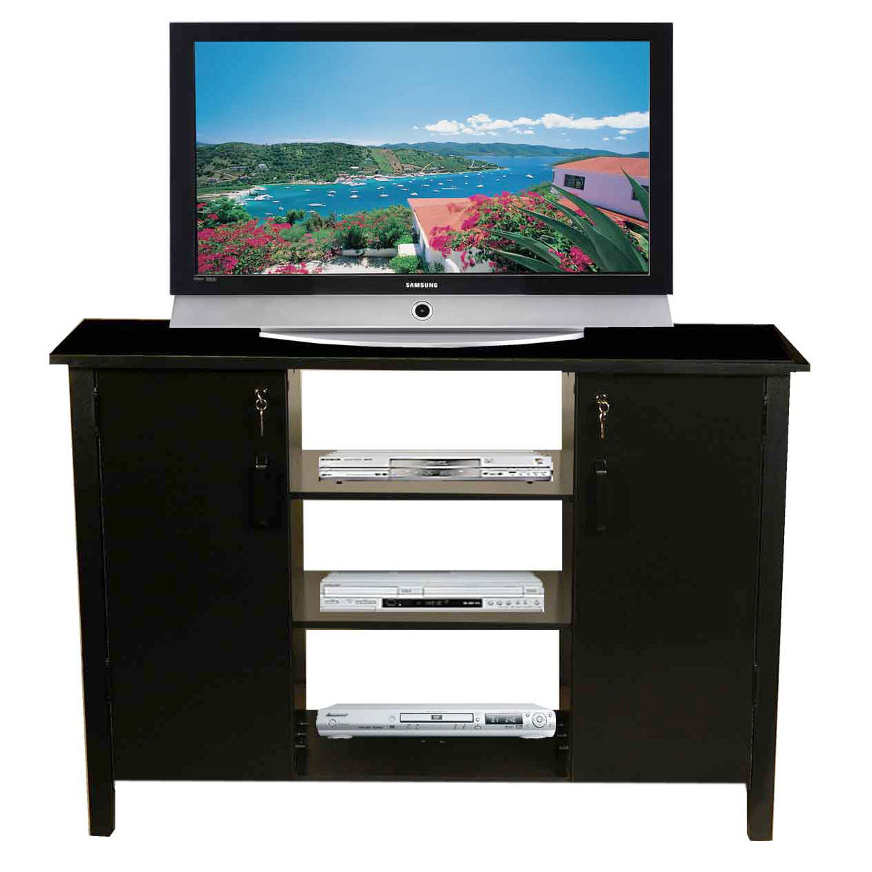 Multi Media Cabinet Black Multi Media Cabinet Black Loading Zoom