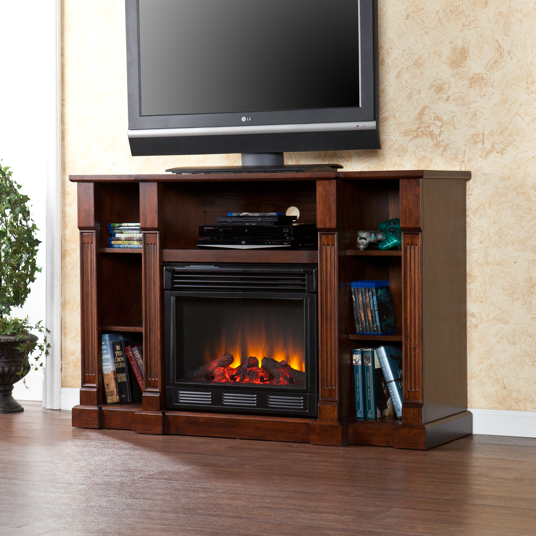 Creston Media Fireplace Cherry Fe9386 Jpg Sold Kendall Electric Media Fireplace