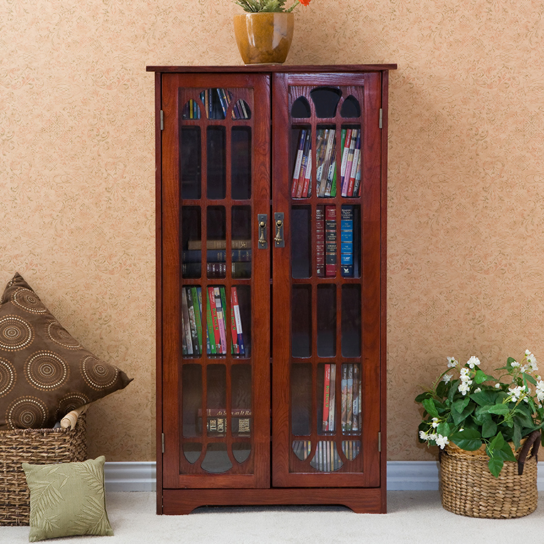 Sliding Door Media Cabinet Espresso