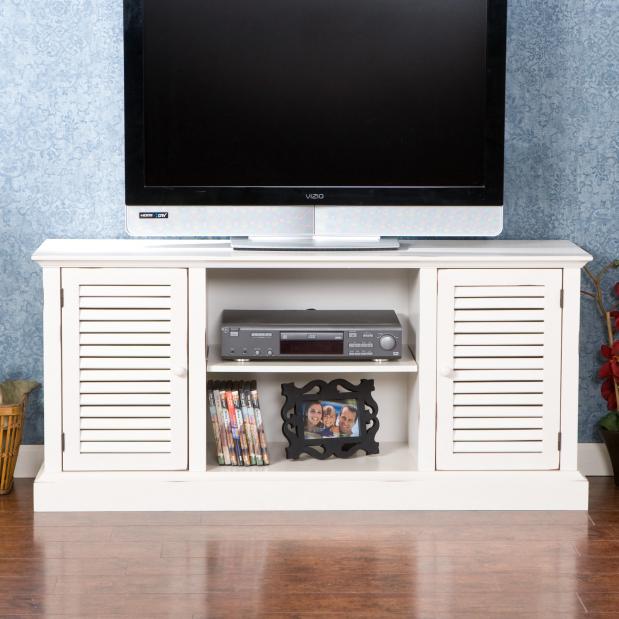 Antebellum Media Stand Antique White