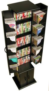 Media Storage Tower black