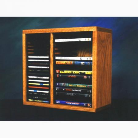 Solid Oak Shelf For Cd'S And DVD'S (Individual Locking Slots)