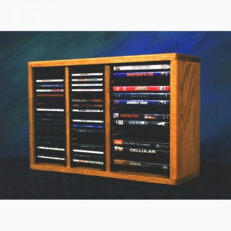 Solid Oak Shelf For Cd'S And DVD'S (Individual Locking Slots)