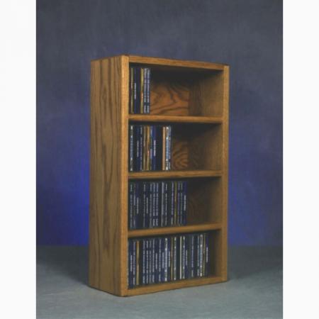 Solid Oak Desktop Or Shelf Cd Cabinet