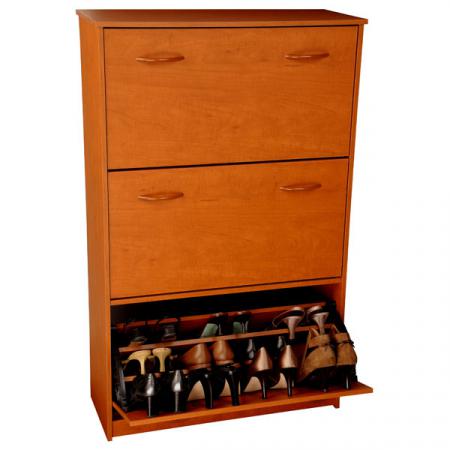 Triple Shoe Cabinet cherry