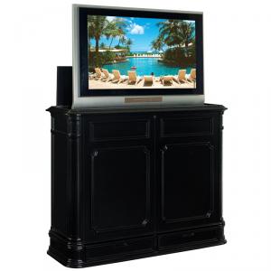 Crystal Pointe Black TV Lift Cabinet