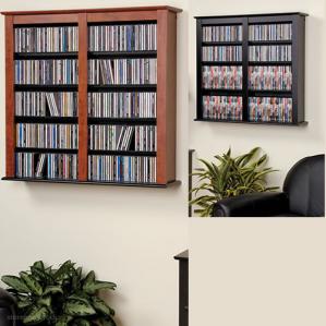 Cherry Black Double Wall Mounted Storage Cherry Black Double Wall Mounted Storage