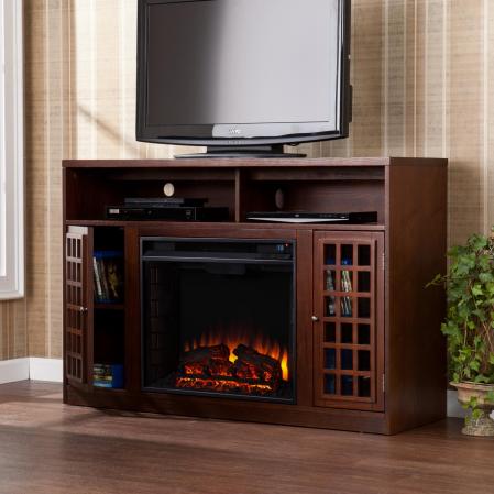 Narita Media Electric Fireplace - Espresso