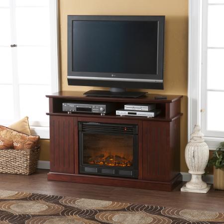 Holly & Martin� Fenton Media Electric Fireplace-Cherry