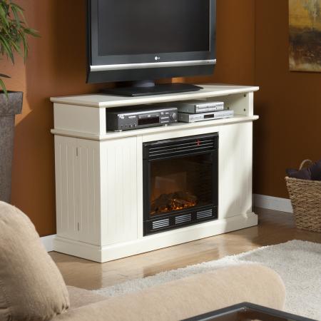 Holly & Martin� Fenton Media Electric Fireplace-Ivory