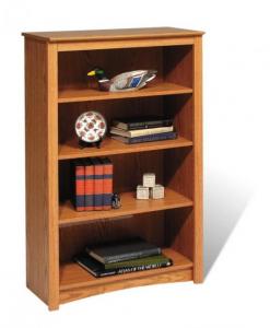 Oak 4-shelf Bookcase