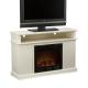 Holly & Martin� Fenton Media Electric Fireplace-Ivory - 10